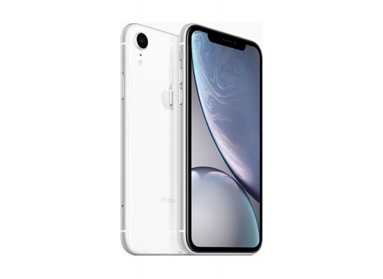 Buy Apple iphone xr 128gb esim dual sim phone - white in Saudi Arabia