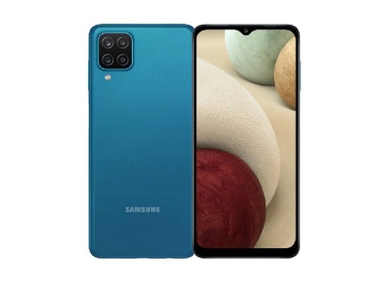 Buy Samsung galaxy a12 64gb phone - blue in Saudi Arabia