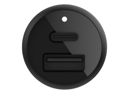 Belkin USB-C + USB-A Car Charger 32W - Black