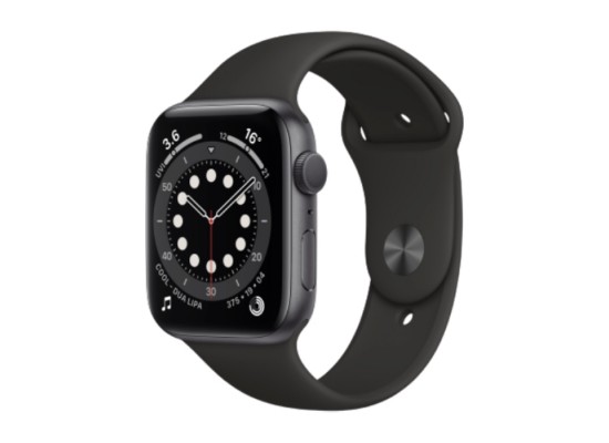 Buy Apple watch series 6 gps 40mm aluminum case smart watch - grey / black in Saudi Arabia