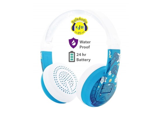 BuddyPhones WAVE Wireless Kids Headphones - Blue