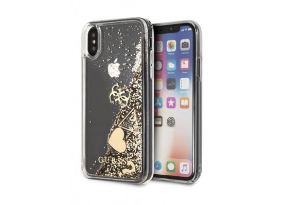 Guess Protective Case For XS Max - Gold Glitter | Xcite Kuwait