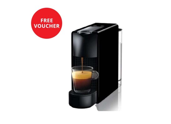 Nespresso Essenza Mini Coffee Machine - Black + Free Voucher