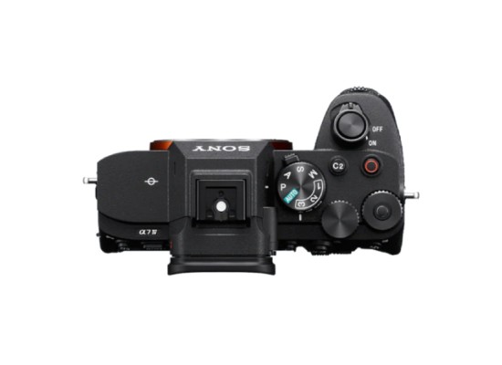 Sony Alpha 7 IV full-frame interchangeable lens camera product top view
