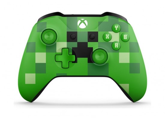 Buy Microsoft xbox one minecraft creeper wireless controller (wl3-00057) - green in Saudi Arabia