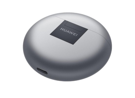 Huawei Freebuds 4 True Wireless Earphones Silver Frost charging case 