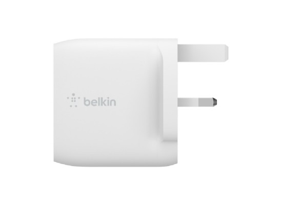 Belkin Boost Charge Dual USB-A Wall Charger 24W + 1M USB-A to Lightning Cable - White