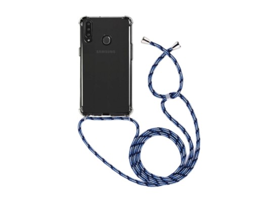 Buy Eq necklace string samsung galaxy a20s case - blue strap in Saudi Arabia