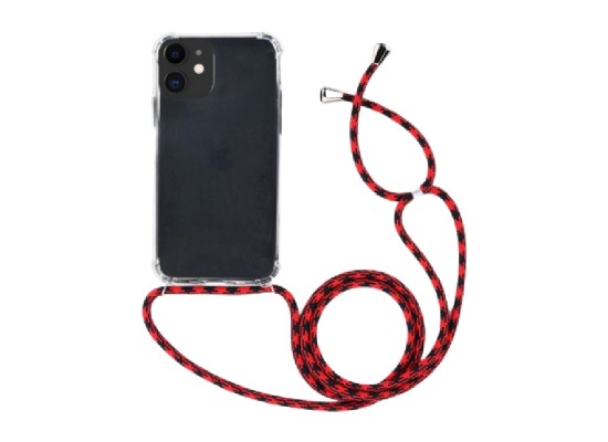 Buy Eq necklace string iphone 11 case - red strap in Saudi Arabia