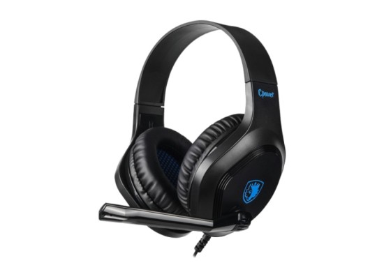 Sades C-Power Wired Gamind Headset - Black/Blue (SA-716)