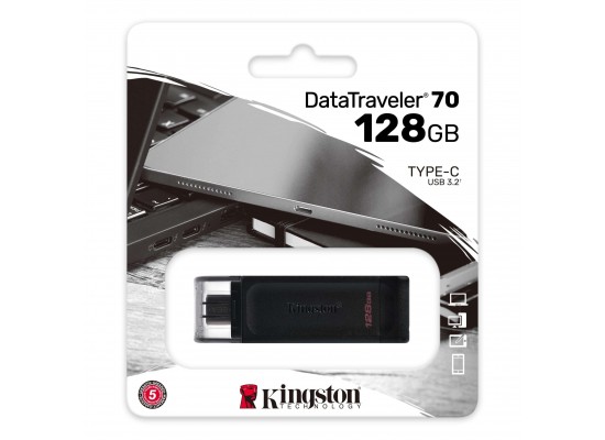 Kingston DataTraveler 70 128GB USB-C Flash Drive 