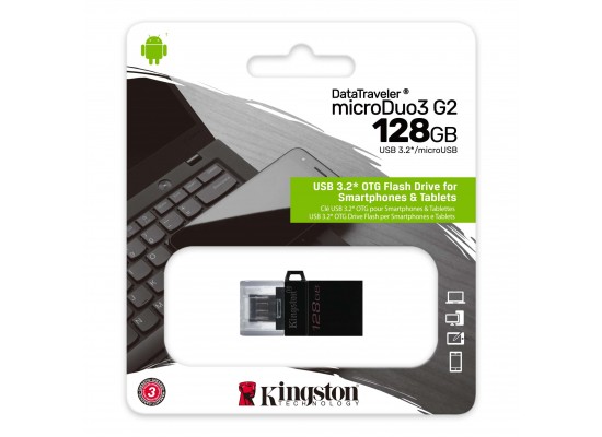 Kingston Micro Duo 3.0 Gen 2 128GB + Micro USB Flash Drive