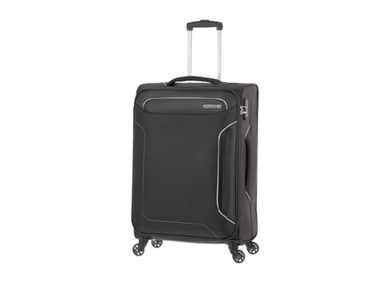  American Tourister Holiday Spinner 80CM Soft Black Luggage in Kuwait | Buy Online – Xcite