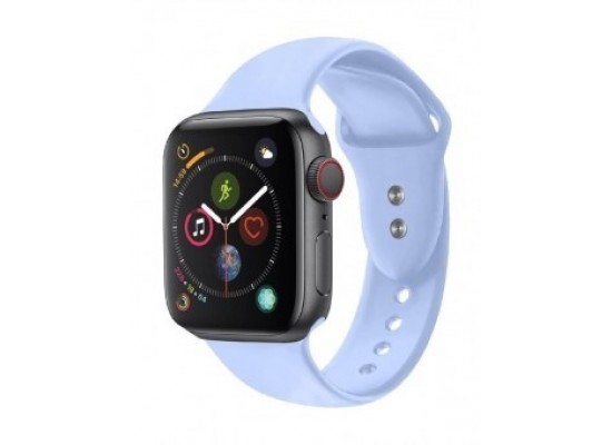 Buy Promate oryx-42ml sporty silicon watch strap for 42mm apple watch - light blue in Kuwait
