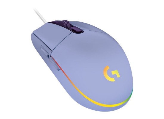 Buy Logitech g203 lightsync wired gaming mouse - lilac in Saudi Arabia