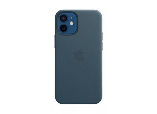 Buy Apple iphone 12 mini  leather case with magsafe -  baltic blue in Kuwait