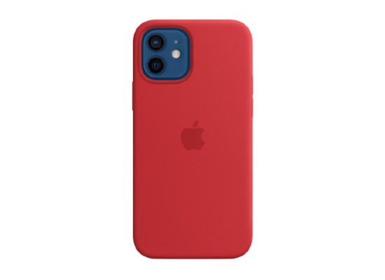 Buy Apple iphone 12 pro magsafe silicone case - red in Kuwait