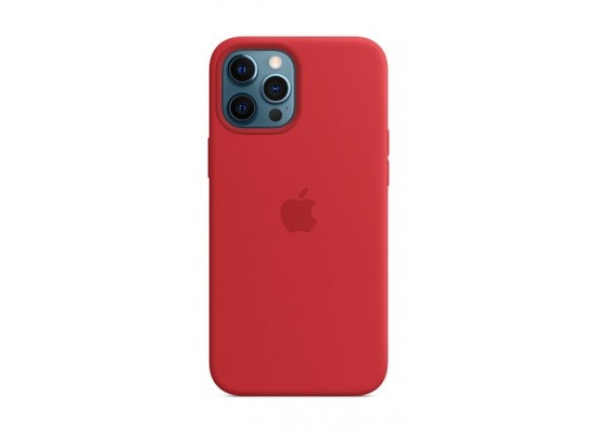 Apple iPhone 12 Pro Max Silicone Case with MagSafe - Red 