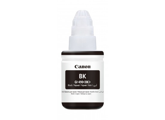 Buy Canon gi-490 135ml ink bottle for inkjet printing (0663c001aa)- black in Saudi Arabia