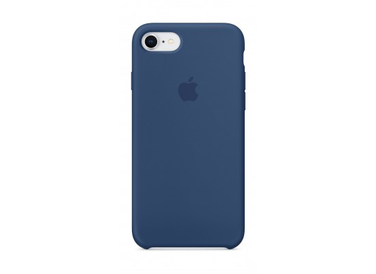 Buy Apple silicone case for iphone 7/8 (mqgn2zm/a) - cobalt blue in Saudi Arabia