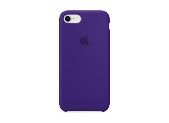 Buy Apple silicone case for iphone 7/8 (mqgr2zm/a) - ultra violet in Saudi Arabia