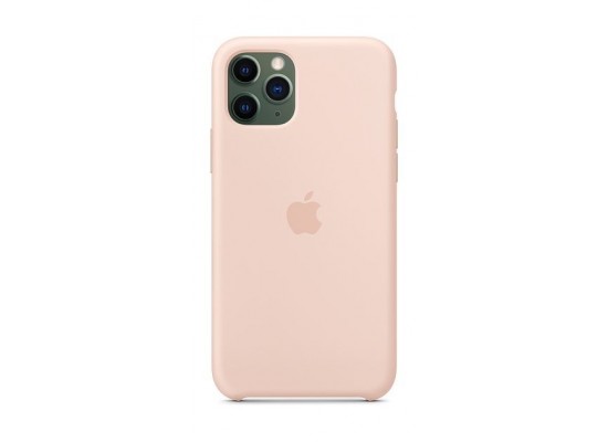 Buy Apple iphone 11 pro silicone case - pink sand in Kuwait