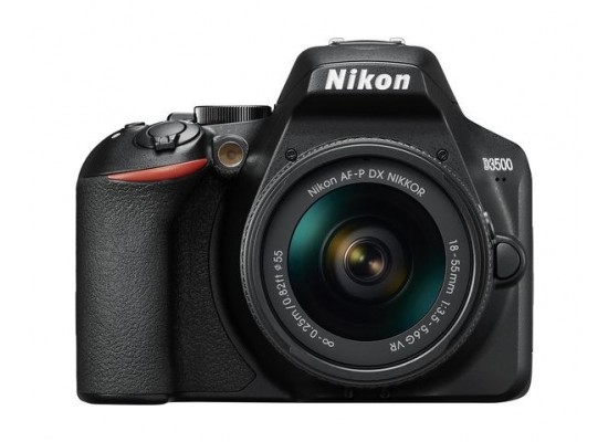Buy Nikon d3500 dslr camera with 18-55mm lens - black in Saudi Arabia