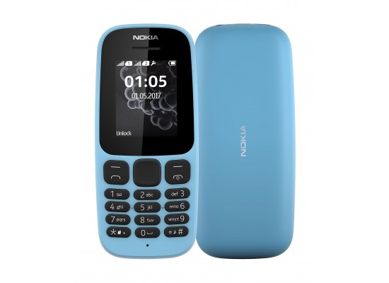 Buy Nokia 105 4mb dual sim 1. 8-inch smartphone (ds ta-1034) – blue in Saudi Arabia