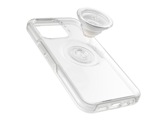Buy Otterbox otter pop symmetry antimicrobial case for iphone 13 - clear in Saudi Arabia