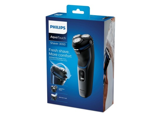 Philips Wet & Dry Electric Shaver Black Blue