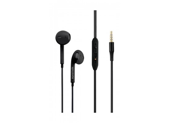 Buy Promate gearpod-is2 lightweight high-performance stereo earbuds - black in Saudi Arabia