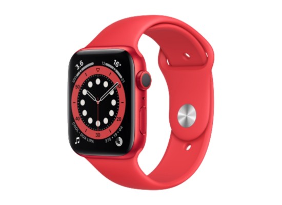 Buy Pre-order: apple watch series 6 gps 44mm aluminum case smart watch - red in Saudi Arabia