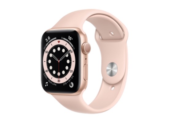 Buy Pre-order: apple watch series 6 gps 44mm aluminum case smart watch - rose gold in Saudi Arabia