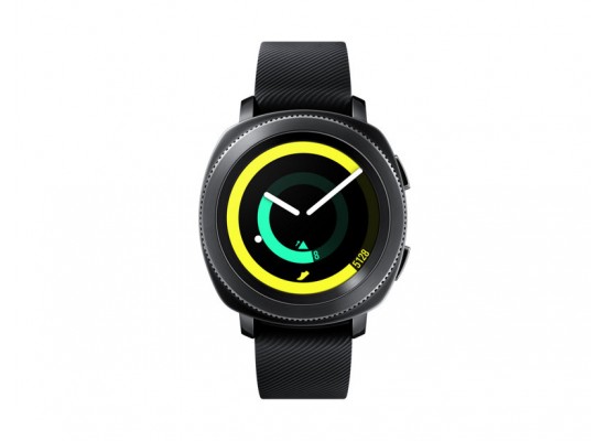 Buy Samsung gear sport pop smart watch (sm-r600nzkaxsg) - black in Saudi Arabia