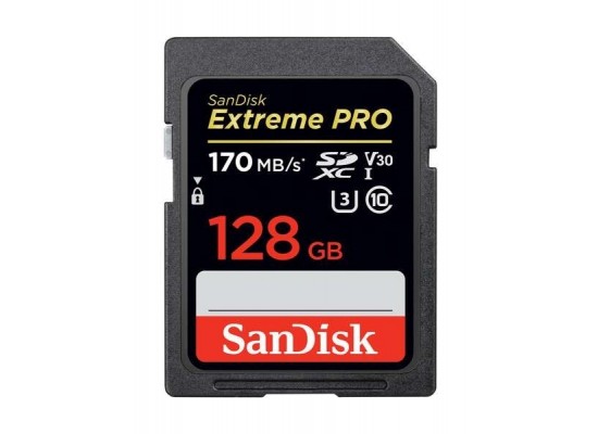 Buy Sandisk 128gb extreme pro uhs-i sdxc memory card in Saudi Arabia