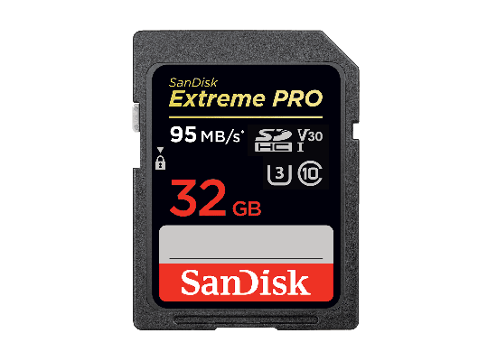 Buy Sandisk 32gb uhs-i v30 extreme pro sd memory card – 95mb/s in Saudi Arabia
