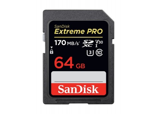 Buy Sandisk 64gb extreme pro uhs-i sdxc memory card in Saudi Arabia