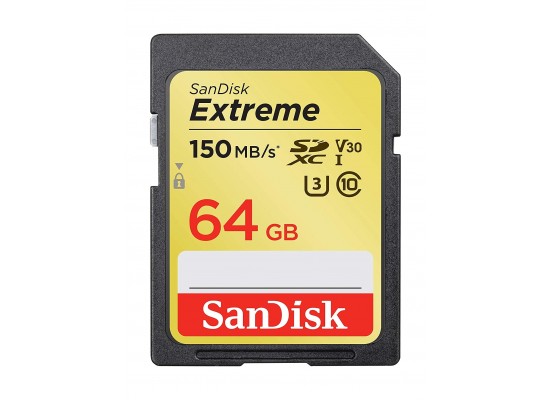 Buy Sandisk 64gb extreme sdxc uhs-i memory card in Saudi Arabia