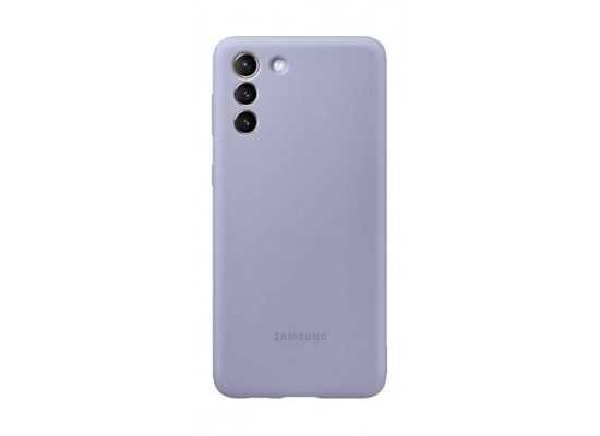 Buy Samsung galaxy s21 silicone cover (pg991tv) - violet in Saudi Arabia