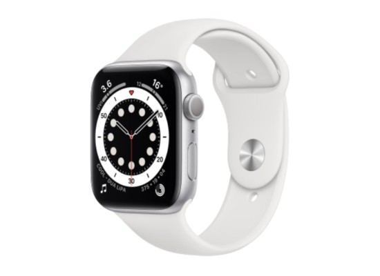 Buy Apple watch series 6 gps 40mm aluminum case smart watch - silver / white in Saudi Arabia