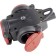 AS Schwabe 62244 Socket outlet with ground 230 V red-black IP54