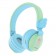 Riwbox Wings Kids Bluetooth Headphones - Blue Green