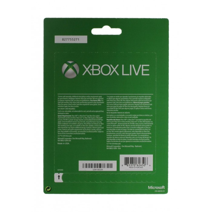 Xbox Live 12-Month Gold Membership Card - Instant Email Delivery | Xcite Alghanim Electronics ...