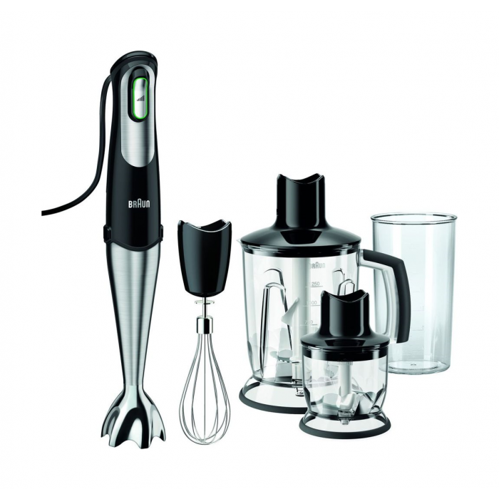 Braun Hand Blender with Chopper and Whisk - 750W (MQ745) | Xcite