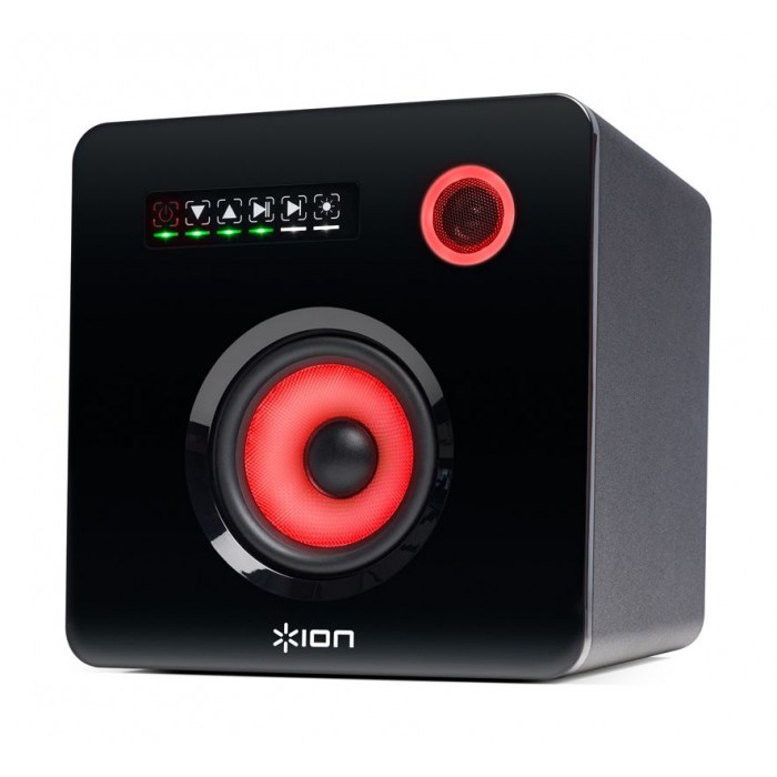 Ion Flash Cube 50W Bluetooth Speaker with Multicolored LED Lighting