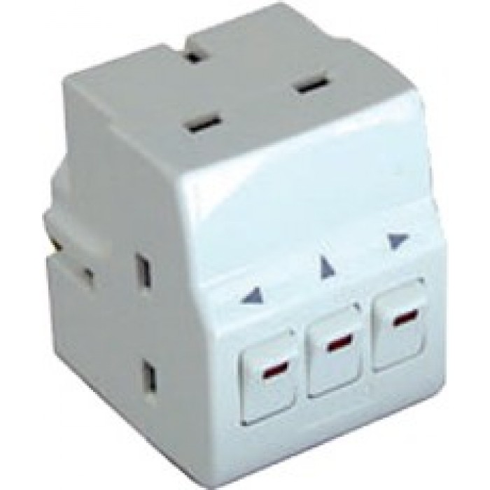 Masterplug MSWG3-MP Individually Switched | Xcite Alghanim Electronics