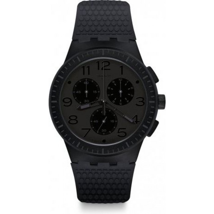 Swatch | Swatch 42mm Chronograph Gents Rubber Watch (SWASUSB104 ...