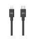 Type-C to Lightning 2M USB Cable Black Xcite buy in Kuwait