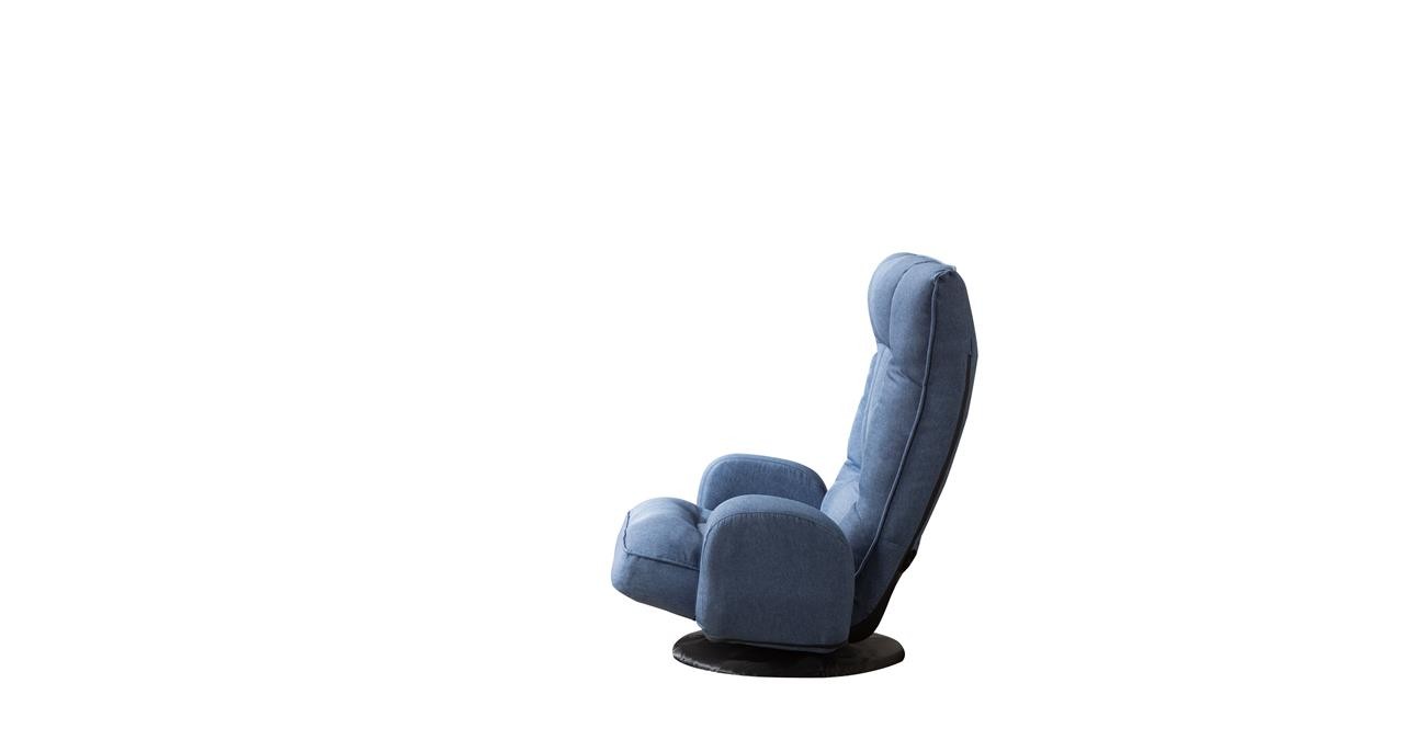 Suna Blue Swivel Arm Chair | safathome.com | Safat Home Kuwait