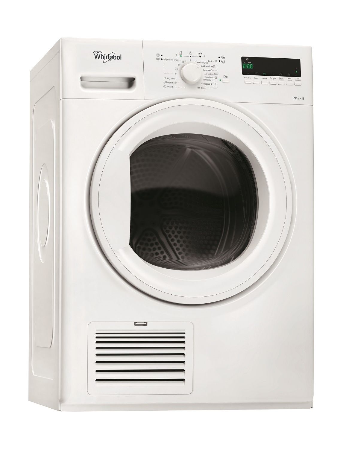 Whirlpool 7 kg Front Loading Condensation Dryer (DDLX 70113) White